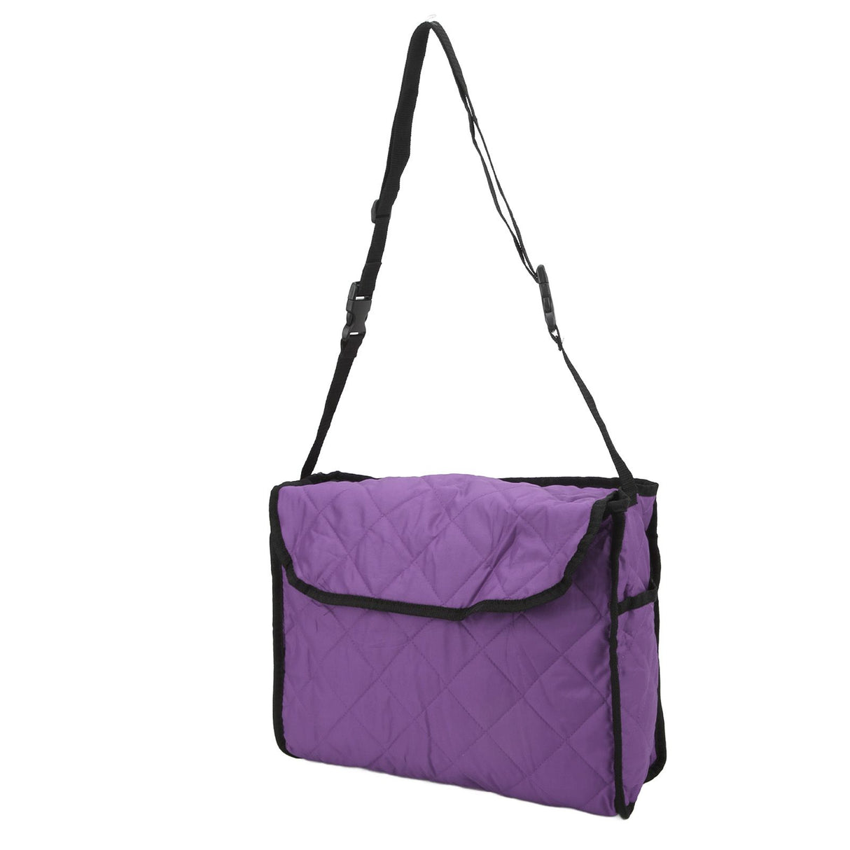 Wheelchair Hanging Storage Bag Quilted Cotton Household Walker Accessories for Scooter Trolley Purple