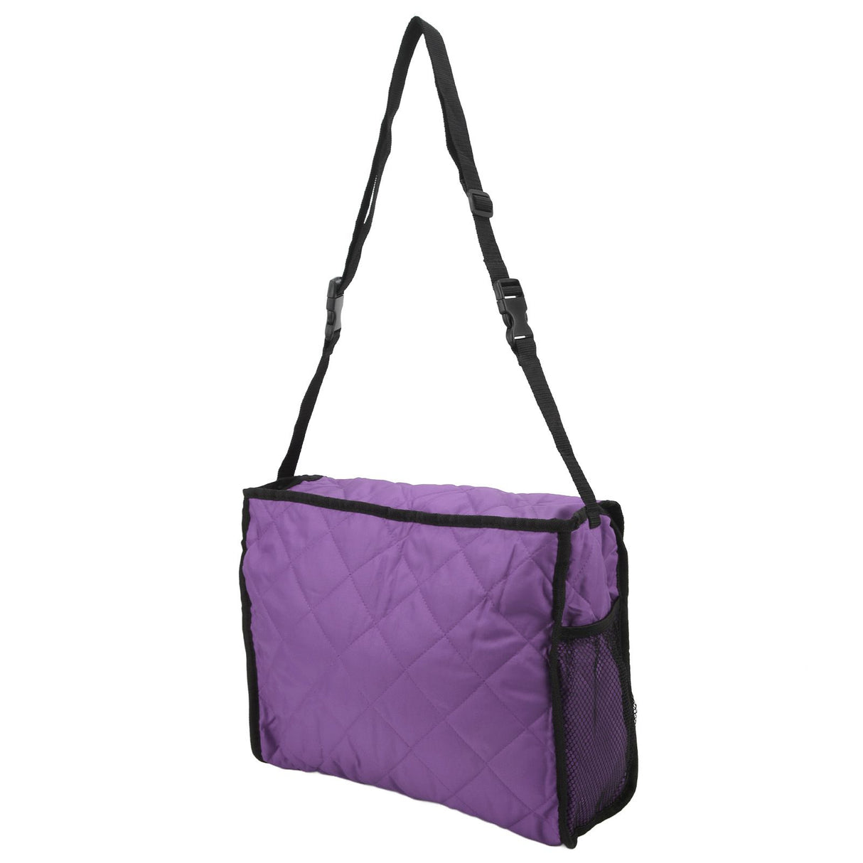 Wheelchair Hanging Storage Bag Quilted Cotton Household Walker Accessories for Scooter Trolley Purple
