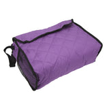 Wheelchair Hanging Storage Bag Quilted Cotton Household Walker Accessories for Scooter Trolley Purple