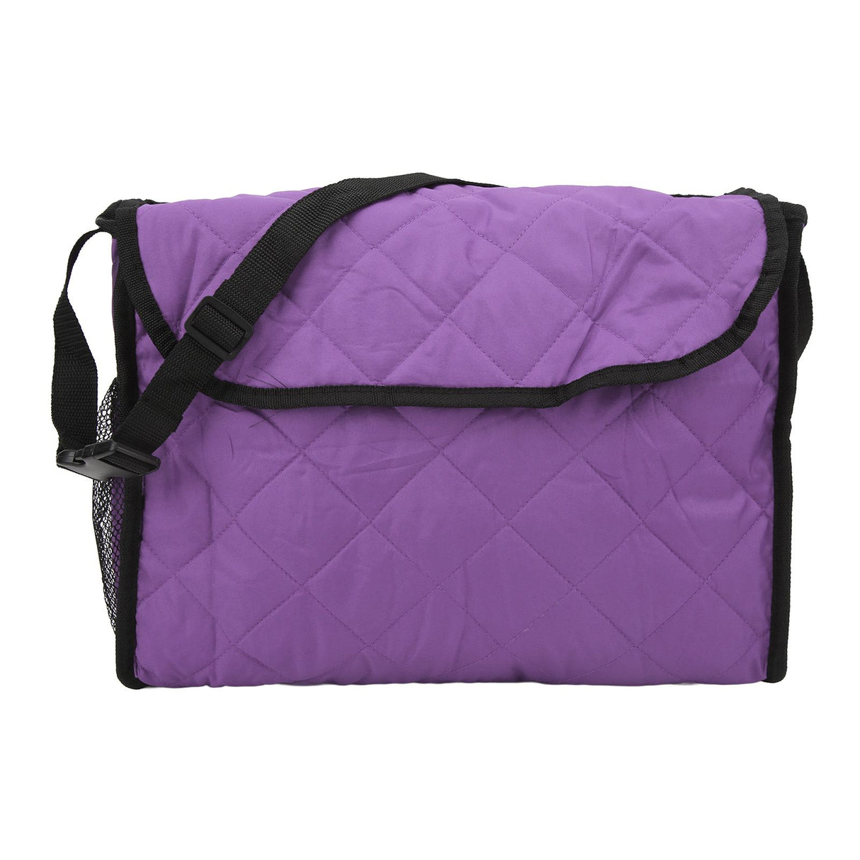 Wheelchair Hanging Storage Bag Quilted Cotton Household Walker Accessories for Scooter Trolley Purple