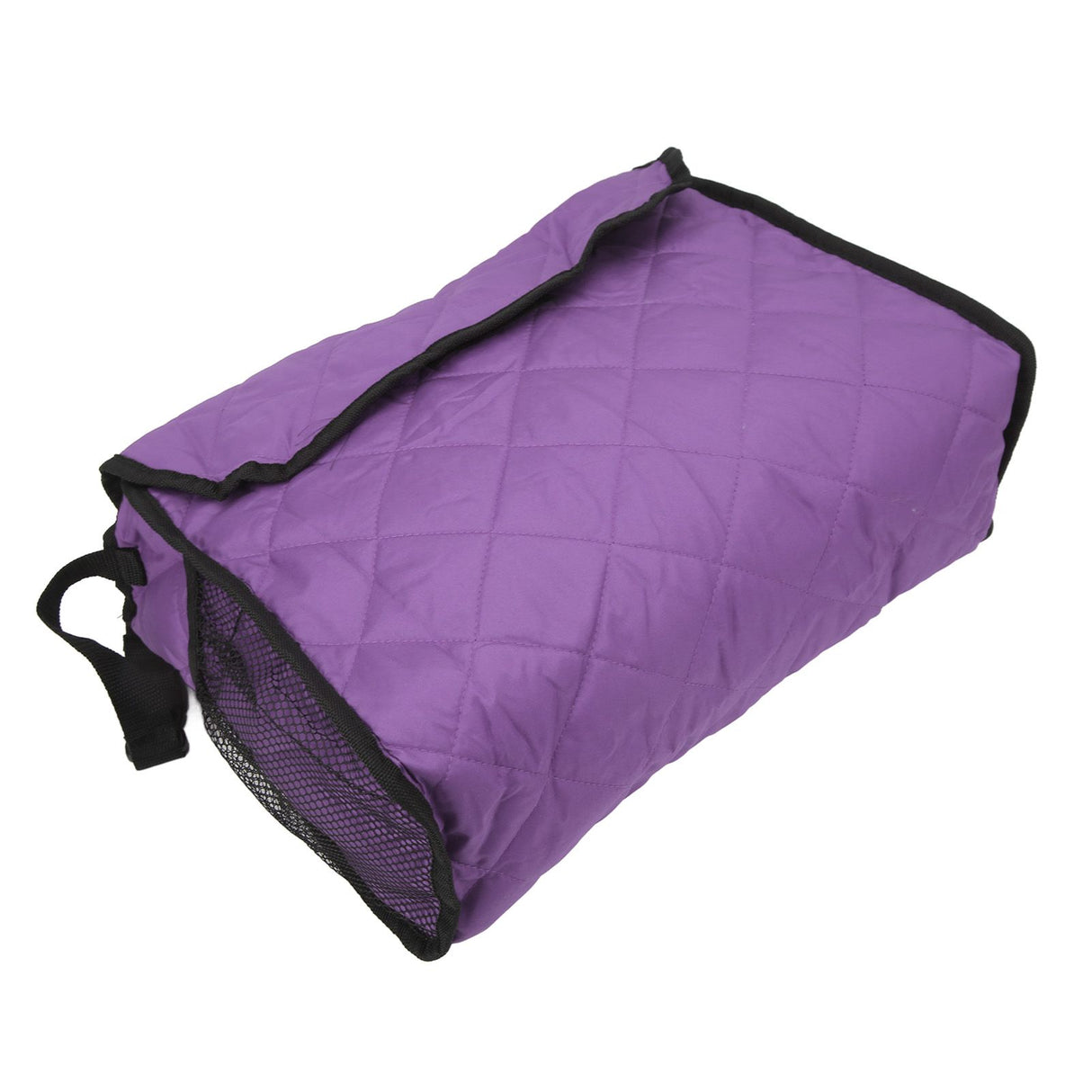 Wheelchair Hanging Storage Bag Quilted Cotton Household Walker Accessories for Scooter Trolley Purple