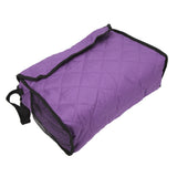 Wheelchair Hanging Storage Bag Quilted Cotton Household Walker Accessories for Scooter Trolley Purple - Extra Image