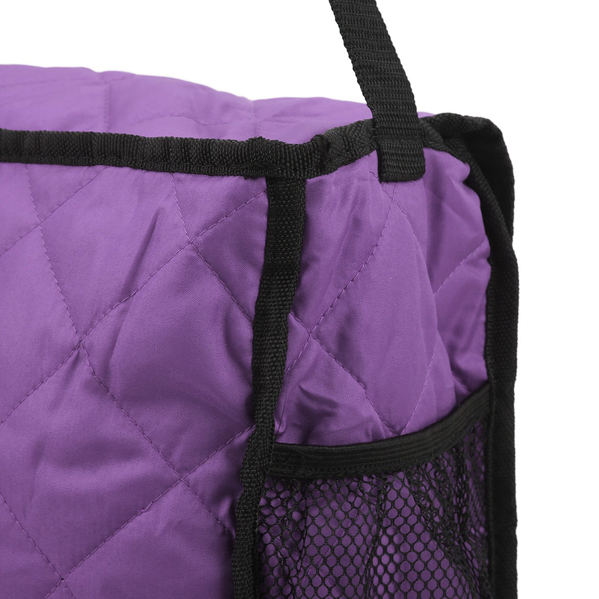 Wheelchair Hanging Storage Bag Quilted Cotton Household Walker Accessories for Scooter Trolley Purple