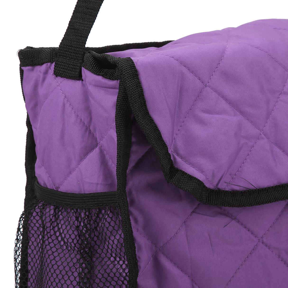 Wheelchair Hanging Storage Bag Quilted Cotton Household Walker Accessories for Scooter Trolley Purple