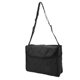 Wheelchair Hanging Storage Bag Quilted Cotton Household Walker Accessories for Scooter Trolley Black