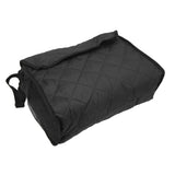 Wheelchair Hanging Storage Bag Quilted Cotton Household Walker Accessories for Scooter Trolley Black