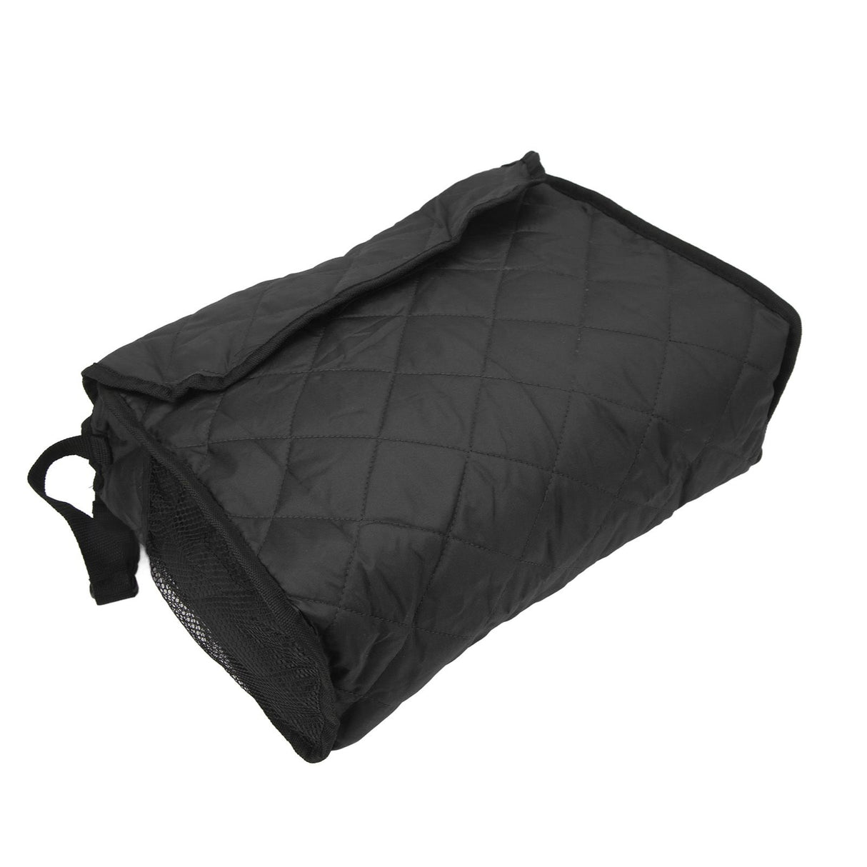 Wheelchair Hanging Storage Bag Quilted Cotton Household Walker Accessories for Scooter Trolley Black