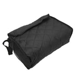 Wheelchair Hanging Storage Bag Quilted Cotton Household Walker Accessories for Scooter Trolley Black