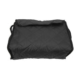 Wheelchair Hanging Storage Bag Quilted Cotton Household Walker Accessories for Scooter Trolley Black