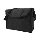 Wheelchair Hanging Storage Bag Quilted Cotton Household Walker Accessories for Scooter Trolley Black