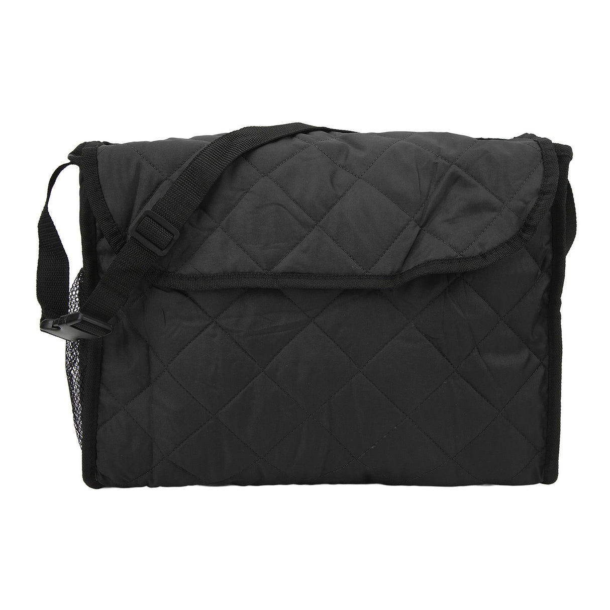 Wheelchair Hanging Storage Bag Quilted Cotton Household Walker Accessories for Scooter Trolley Black