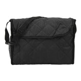 Wheelchair Hanging Storage Bag Quilted Cotton Household Walker Accessories for Scooter Trolley Black