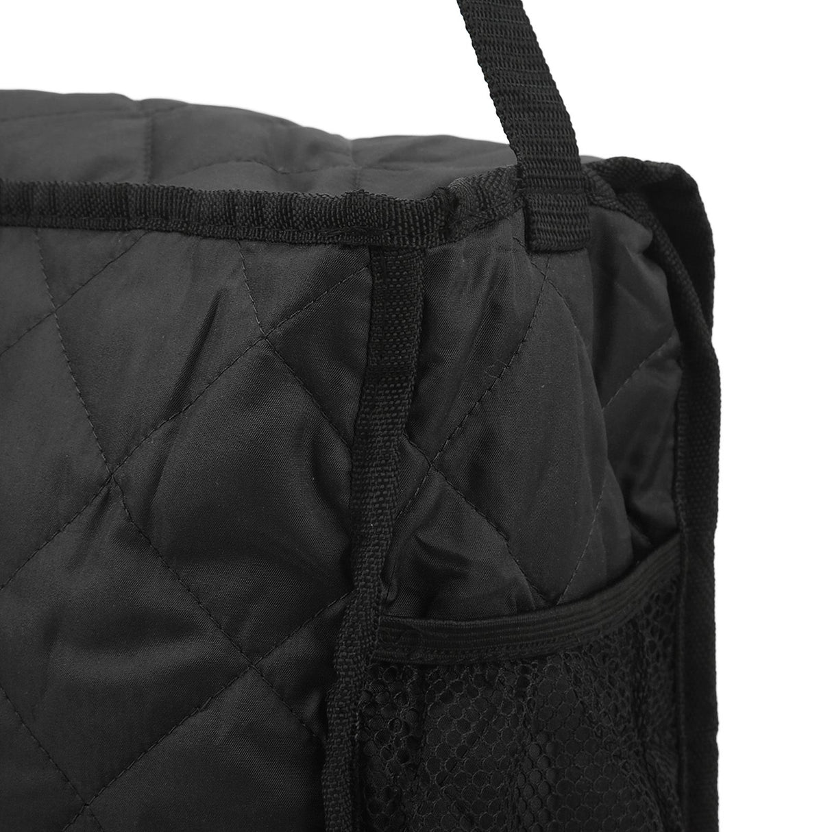 Wheelchair Hanging Storage Bag Quilted Cotton Household Walker Accessories for Scooter Trolley Black