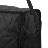Wheelchair Hanging Storage Bag Quilted Cotton Household Walker Accessories for Scooter Trolley Black