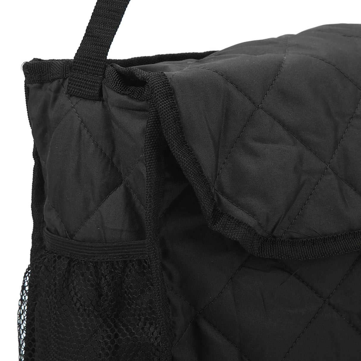 Wheelchair Hanging Storage Bag Quilted Cotton Household Walker Accessories for Scooter Trolley Black
