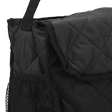 Wheelchair Hanging Storage Bag Quilted Cotton Household Walker Accessories for Scooter Trolley Black - Extra Image
