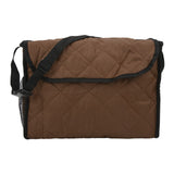 Wheelchair Hanging Storage Bag Quilted Cotton Household Walker Accessories for Scooter Trolley Brown - Extra Image