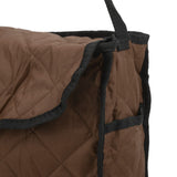 Wheelchair Hanging Storage Bag Quilted Cotton Household Walker Accessories for Scooter Trolley Brown - Extra Image