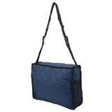 Wheelchair Hanging Storage Bag Quilted Cotton Household Walker Accessories for Scooter Trolley Navy Blue - Extra Image