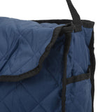 Wheelchair Hanging Storage Bag Quilted Cotton Household Walker Accessories for Scooter Trolley Navy Blue - Extra Image