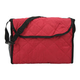 Wheelchair Hanging Storage Bag Quilted Cotton Household Walker Accessories for Scooter Trolley Wine Red - Extra Image