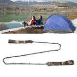 Portable Pocket Chainsaw 36 Inch Thin Teeth Hand Pulled Saw Manual Pruning Chainsaw for Outdoor Survival Camping