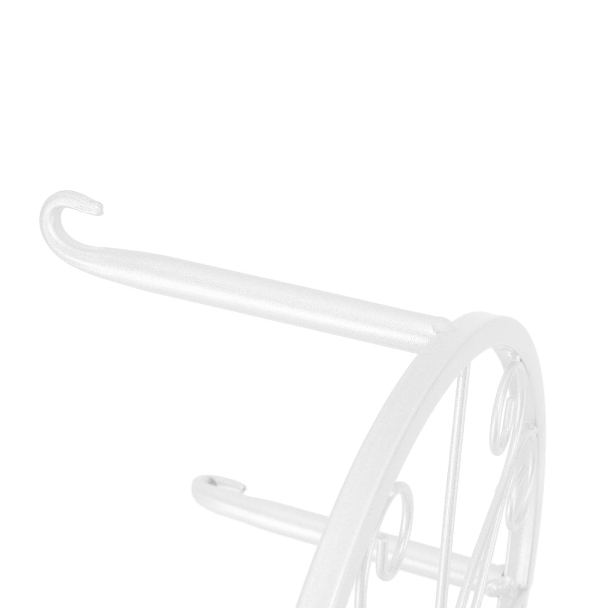 Single Layer Iron Plant Stand Floor Standing Simple Low Plant Pot Stand Balcony Living Room Flower Pot Shelf 22x22x12cm / 8.7x8.7x4.7in White