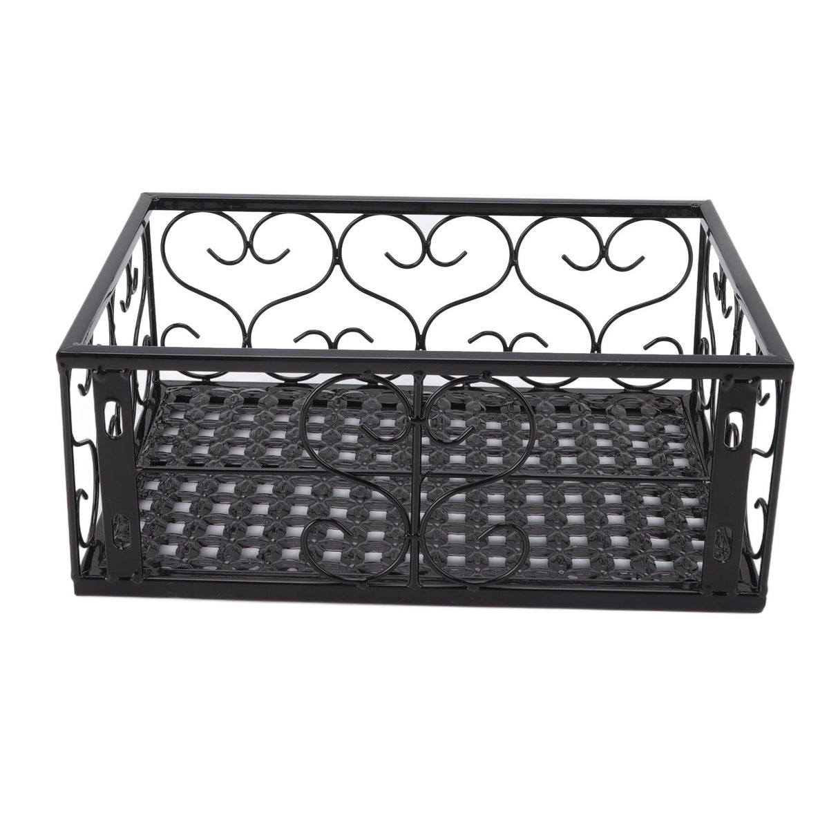 Balcony Flower Pot Stand Thickened Iron Decorative Patio Railing Shelf With Retainers for Windowsill Applicable to 2.5cm/1in Railing