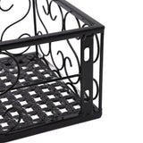 Balcony Flower Pot Stand Thickened Iron Decorative Patio Railing Shelf With Retainers for Windowsill Applicable to 6.5cm/2.6in Railing - Extra Image