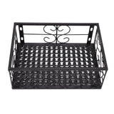 Balcony Flower Pot Stand Thickened Iron Decorative Patio Railing Shelf With Retainers for Windowsill Applicable to 10.5cm/4.1in Railing