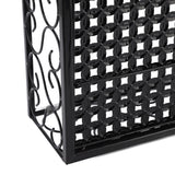Balcony Flower Pot Stand Thickened Iron Decorative Patio Railing Shelf With Retainers for Windowsill Applicable to 10.5cm/4.1in Railing