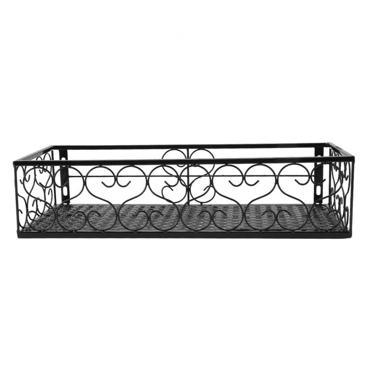 Balcony Flower Rack Hanging Flower Pot Hanger Hanging Wrought Iron Fence Indoor Windowsill Succulent Shelf Suitable for 2.5cm Railings