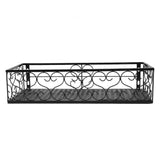 Balcony Flower Rack Hanging Flower Pot Hanger Hanging Wrought Iron Fence Indoor Windowsill Succulent Shelf Suitable for 2.5cm Railings - Low Angle
