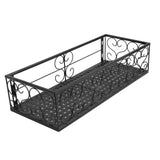 Balcony Flower Rack Hanging Flower Pot Hanger Hanging Wrought Iron Fence Indoor Windowsill Succulent Shelf Suitable for 2.5cm Railings