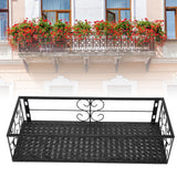 Balcony Flower Rack Hanging Flower Pot Hanger Hanging Wrought Iron Fence Indoor Windowsill Succulent Shelf Suitable for 2.5cm Railings