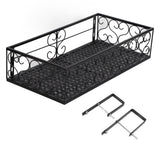 Balcony Flower Rack Hanging Flower Pot Hanger Hanging Wrought Iron Fence Indoor Windowsill Succulent Shelf Suitable for 6.5cm Railings