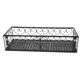 Balcony Flower Rack Hanging Flower Pot Hanger Hanging Wrought Iron Fence Indoor Windowsill Succulent Shelf Suitable for 6.5cm Railings