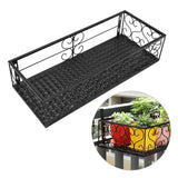 Balcony Flower Rack Hanging Flower Pot Hanger Hanging Wrought Iron Fence Indoor Windowsill Succulent Shelf Suitable for 6.5cm Railings