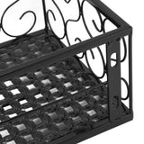 Balcony Flower Rack Hanging Flower Pot Hanger Hanging Wrought Iron Fence Indoor Windowsill Succulent Shelf Suitable for 6.5cm Railings - Extra Image