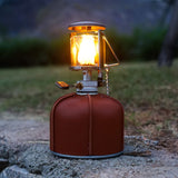 Flat Gas Tank PU Leather Sleeve Fuel Tank Protective Case Camping Stove PU Leather Cover for Outdoor 230g 1.5x9cm - Top-Down View