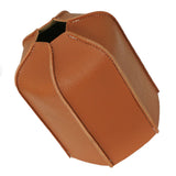 Flat Gas Tank PU Leather Sleeve Fuel Tank Protective Case Camping Stove PU Leather Cover for Outdoor 450g 11.5x14.5cm