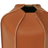 Flat Gas Tank PU Leather Sleeve Fuel Tank Protective Case Camping Stove PU Leather Cover for Outdoor 450g 11.5x14.5cm - 45-Degree Angle