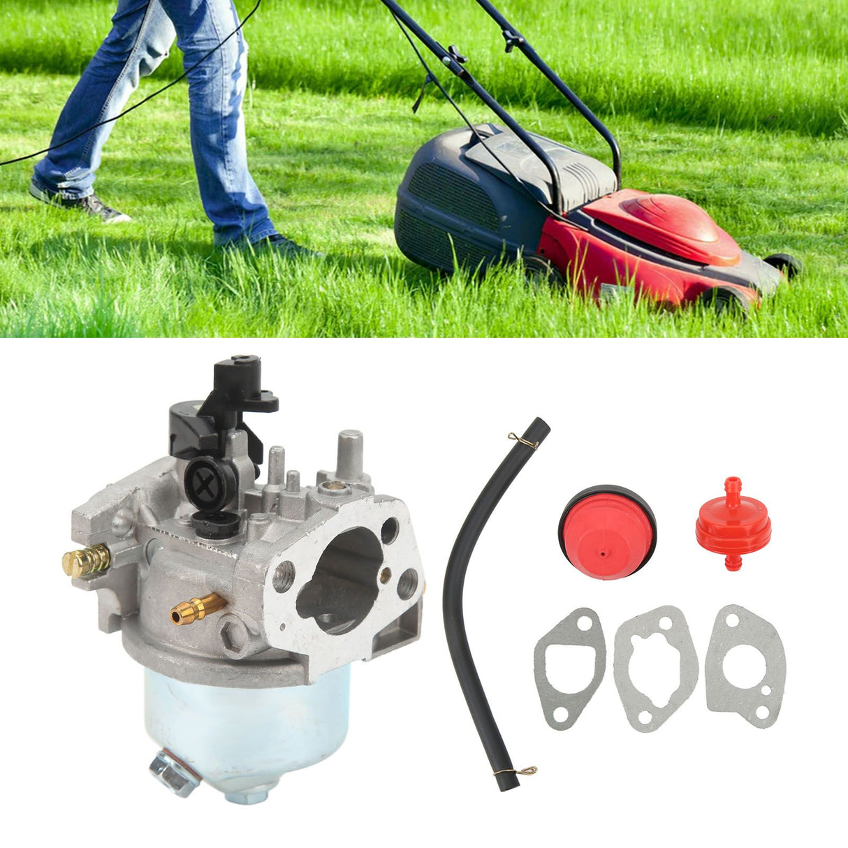 Carburetor Engine Aluminium Grass Mower Carburetor Replacement for Garden Equipment 95111707