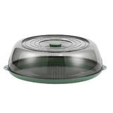 Dish Cover PET Heat Insulation Storage Transparent Dustproof for Home Picnic Cooking Green