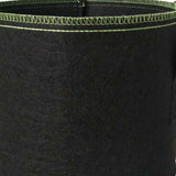 Thickening Grow Bag Non Woven Fabric Pot Vegetable Flower Medicinal Herbs Planting Bag Black with Green Edge 10 Gallon 40x30 5Pcs