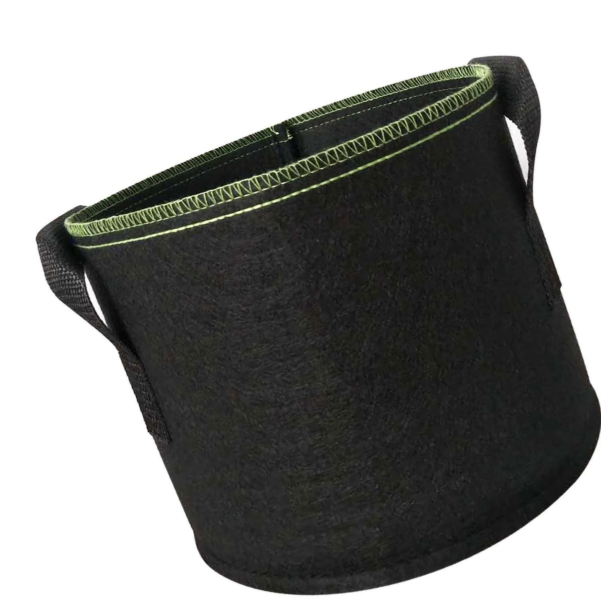 Thickening Grow Bag Non Woven Fabric Pot Vegetable Flower Medicinal Herbs Planting Bag Black with Green Edge 10 Gallon 40x30 5Pcs