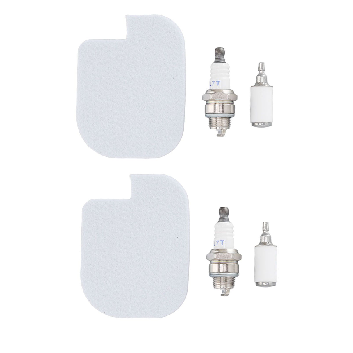 2 Set Chainsaw Service Kit Air Fuel Filter Spark Plug for McCULLOCH CS360T CS400T CS420T