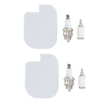 2 Set Chainsaw Service Kit Air Fuel Filter Spark Plug for McCULLOCH CS360T CS400T CS420T
