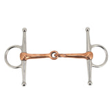 Horse Full Cheek Snaffle Stainless Steel Ring Snaffle Bit for Outdoor Horse Accessories 125mm