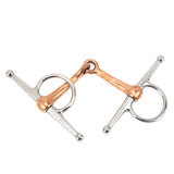 Horse Full Cheek Snaffle Stainless Steel Ring Snaffle Bit for Outdoor Horse Accessories 125mm - 45-Degree Angle